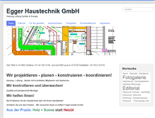 Tablet Screenshot of eggerhaustechnik.eu